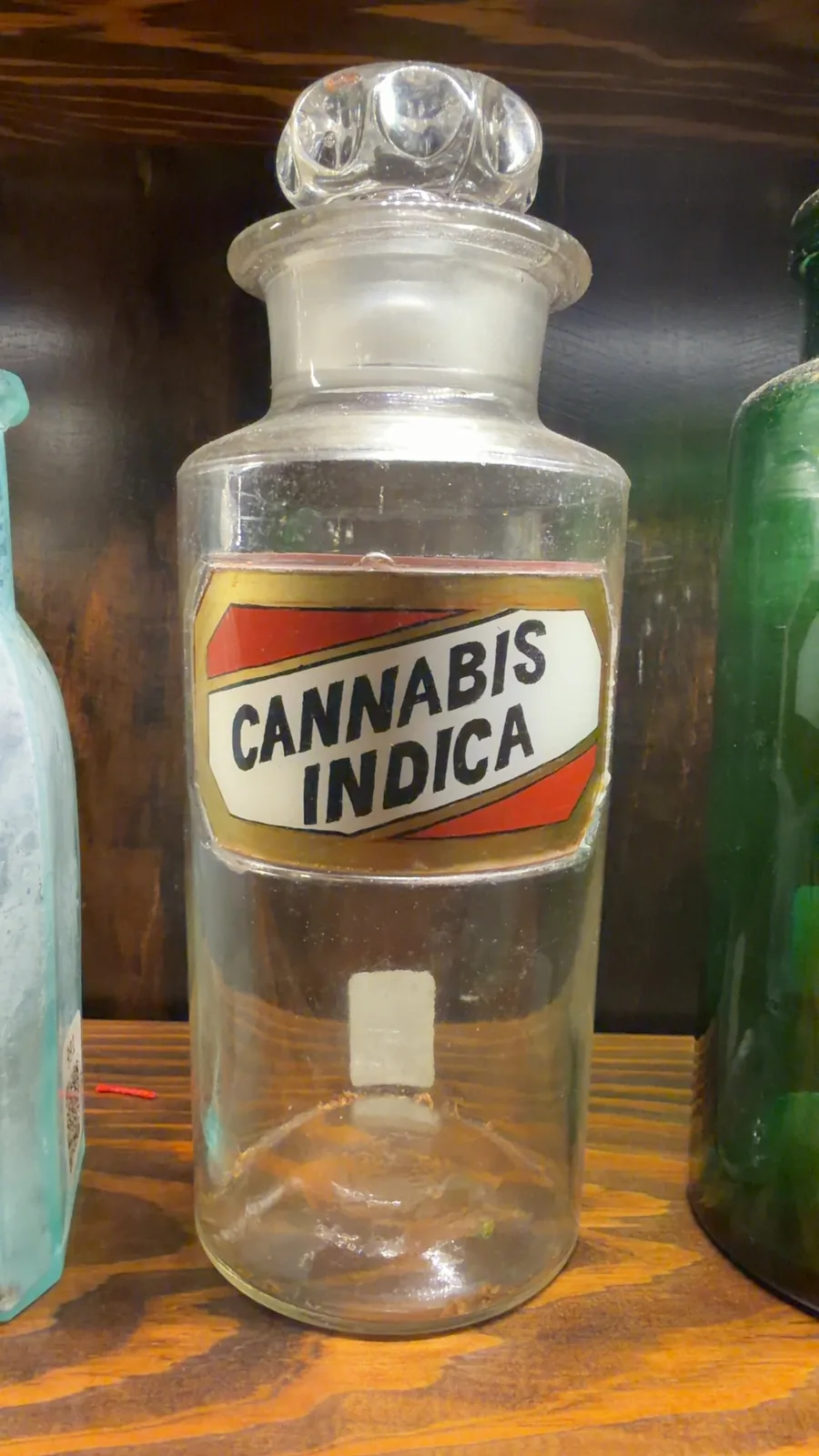 Cannabis Indica Apothecary Bottle