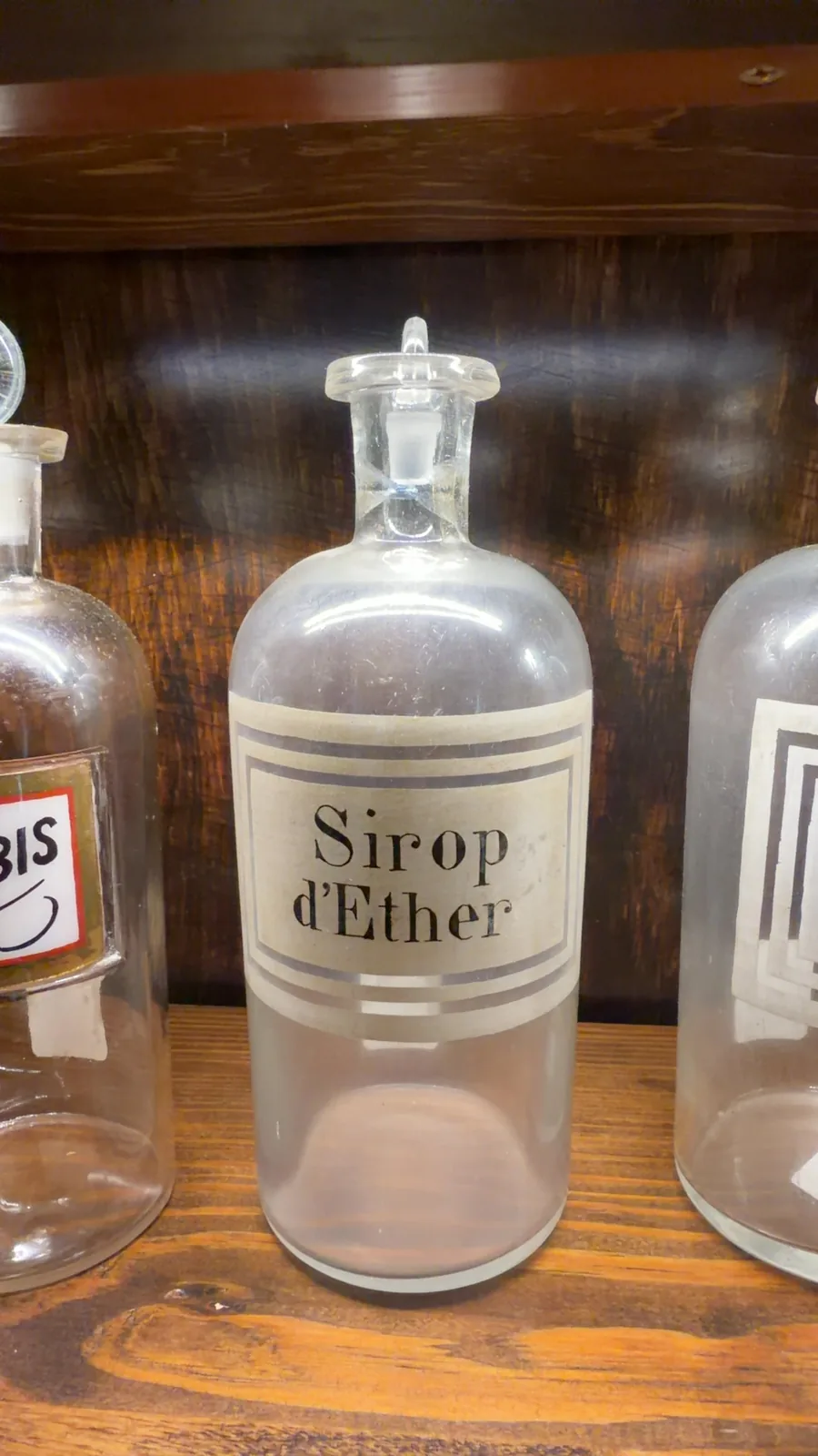 Sirop d'Ether Pharmacy Bottle